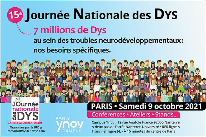 Affiche de la 15ème Journée Nationale des Dys