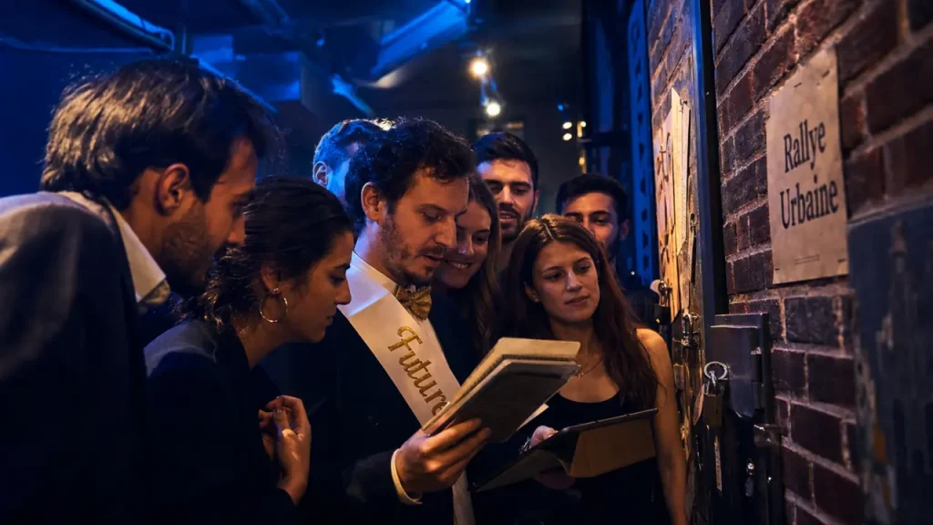 activité insolite evg : groupe en escape game, rallye urbaine