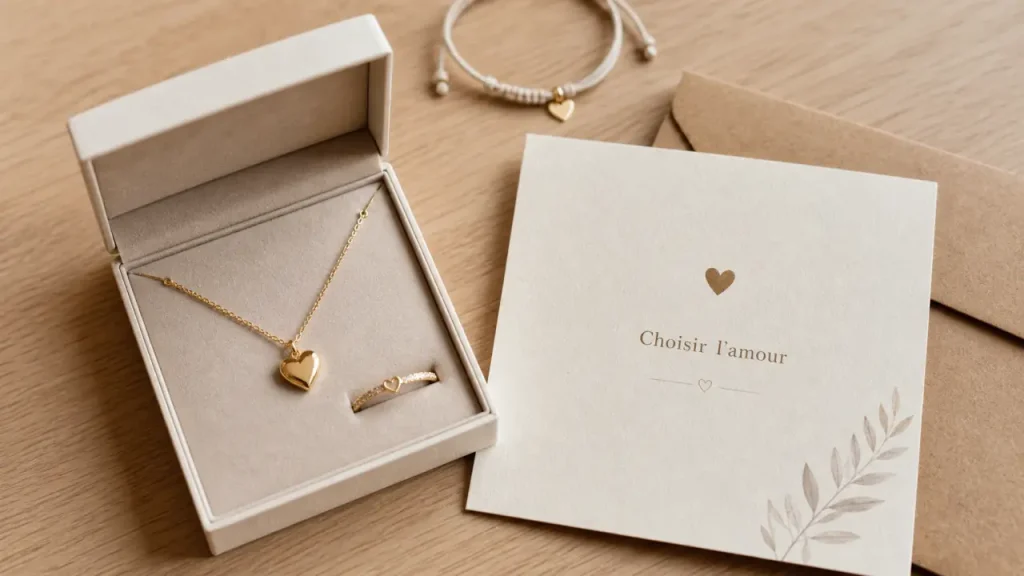 Bijoux Saint-Valentin cœur, gravure ou carte cadeau