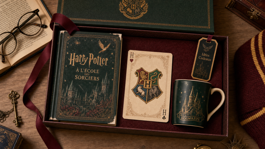 Idées cadeau sur harry potter : livre, carte et mug