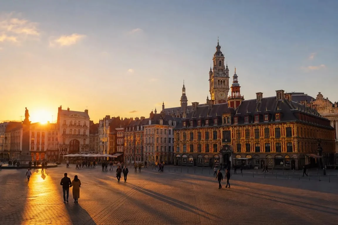Que faire à lille le week end : vue de la Grand’Place et du Vieux-Lille