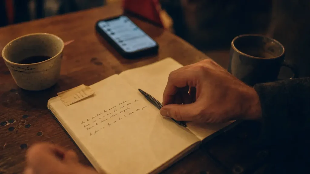 Comment trouver une amoureuse : carnet et messagerie, méthode simple en café