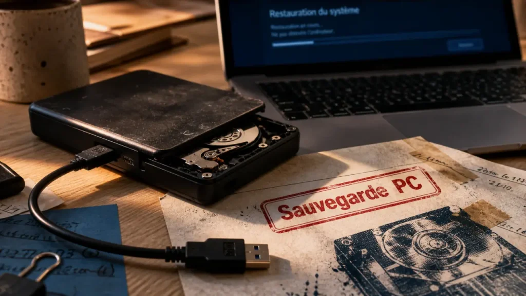 Faire une sauvegarde de son pc : disque dur externe, stockage et restauration