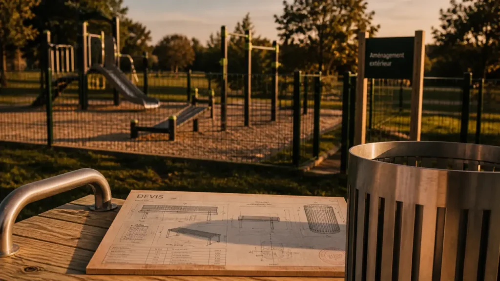 Loisir amenagement à Vivonne : mobilier urbain et équipements sportifs en acier et bois