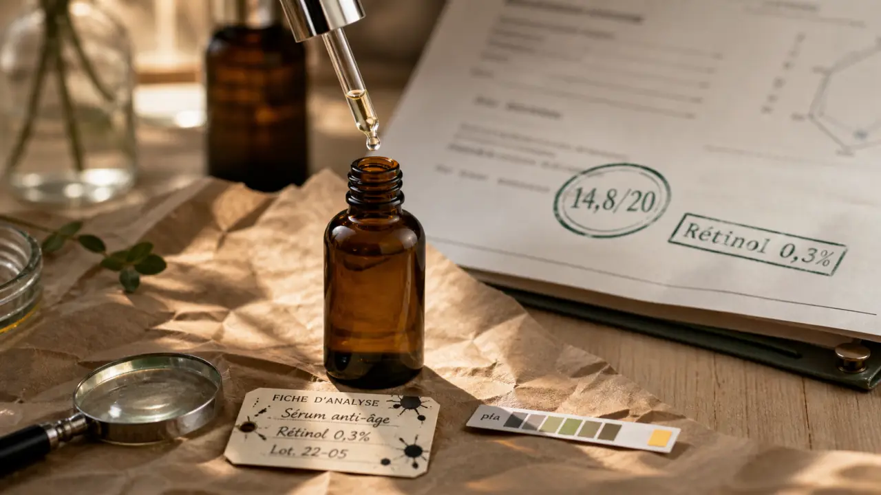 Meilleur sérum anti-âge 60 millions de consommateur : flacon au rétinol