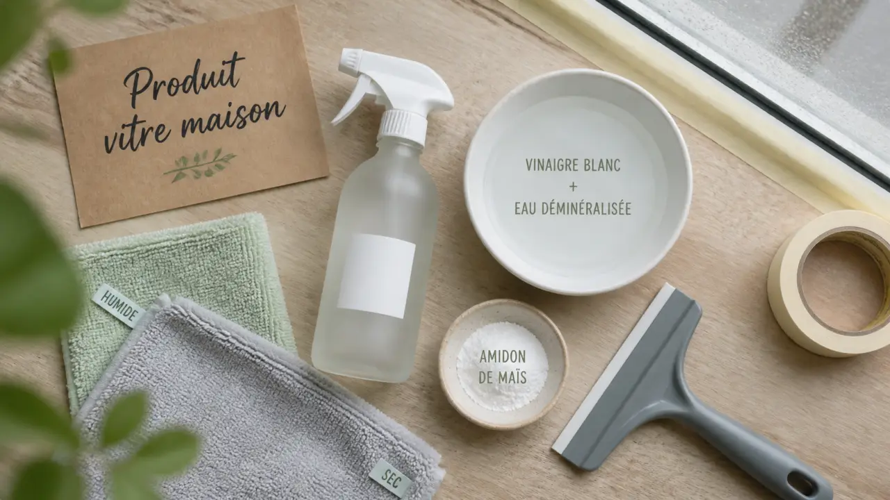 Produit vitre maison : vinaigre, alcool ou maïzena pour vitres