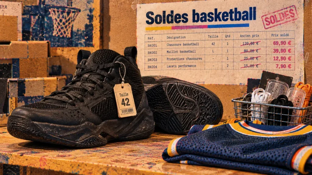 Basketball soldes : chaussures de basketball, tailles et prix