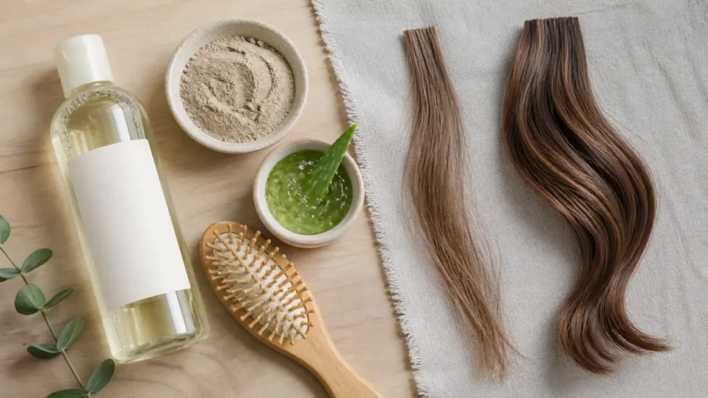 Cheveux fin shampoing pour volume aux racines sans alourdir la fibre
