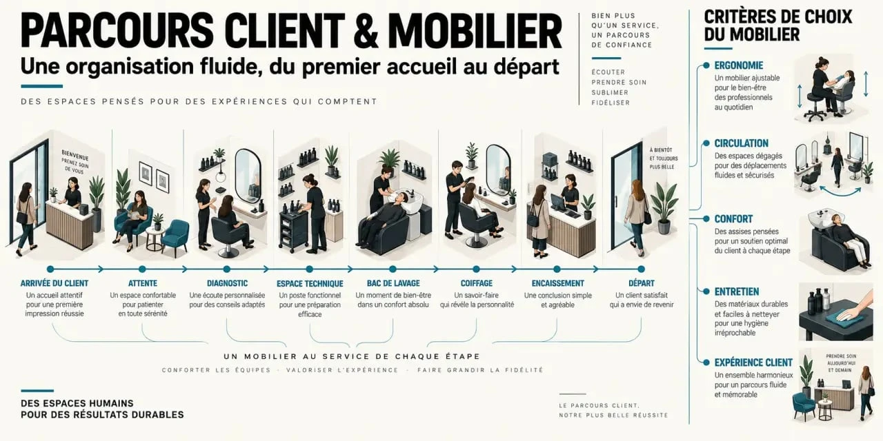 La beauté professionnelle : parcours client et organisation d’un salon de coiffure