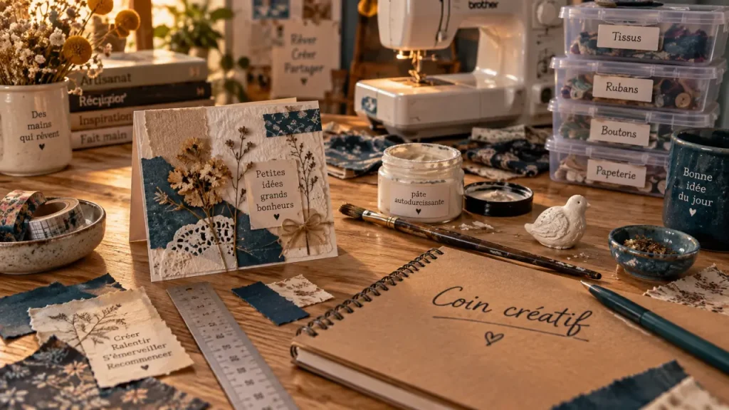 Loisirs et création : kit loisirs créatifs, pâte autodurcissante, papier et masking tape