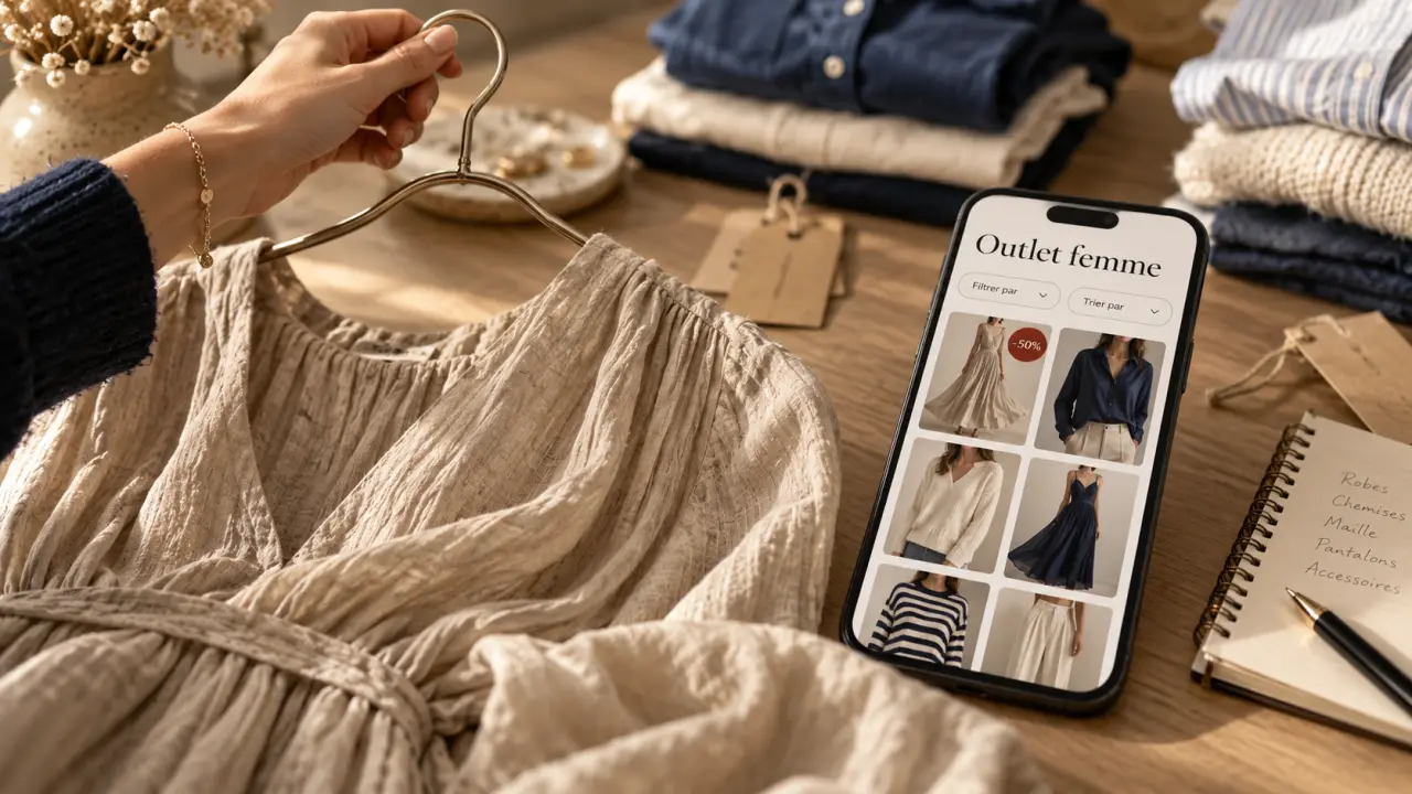 elora soldes : -50% outlet femme, robe beige et filtres