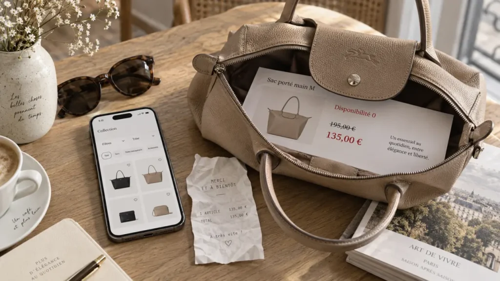 Soldes Longchamp : que faire quand la collection officielle affiche 0 résultat ?